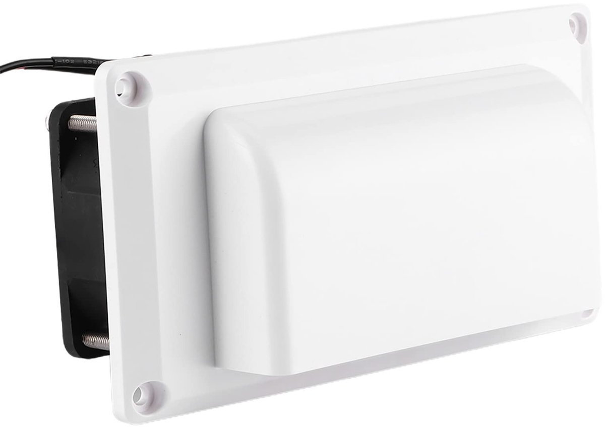 Dailygoody - Afzuigventilator - 12V - Stille werking - Waterbestendig - Voor caravans en c