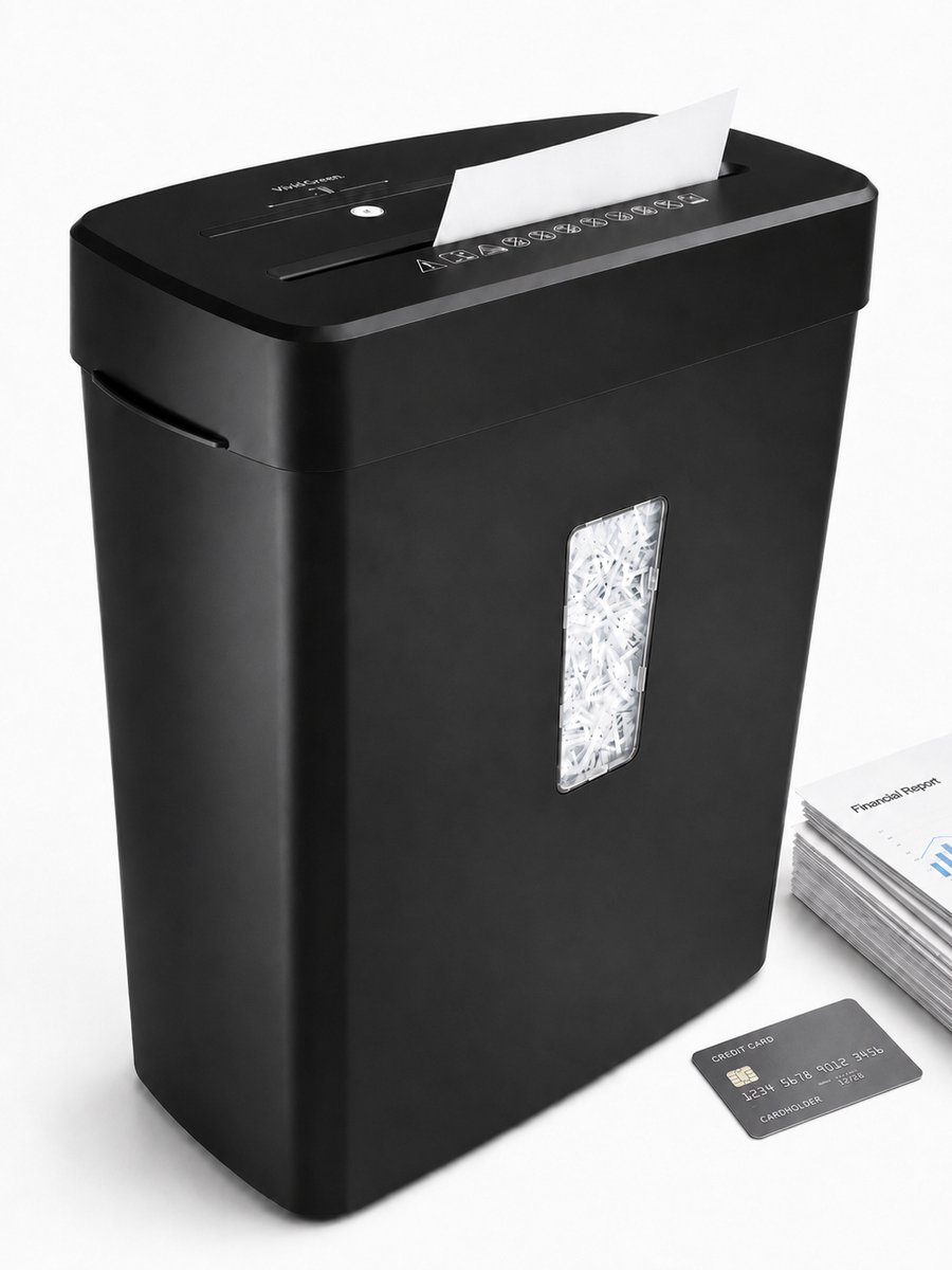 Vivid Green Papierversnipperaar 13L P4 Cross Cut