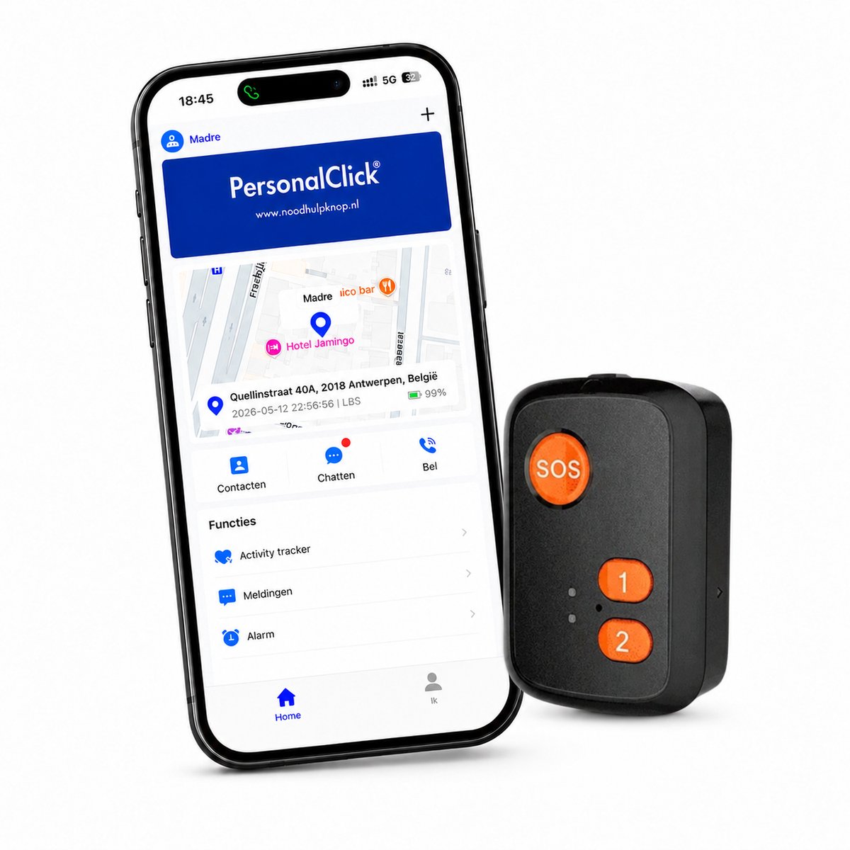 PersonalClick Senioren Alarm Deluxe met spreekverbinding
