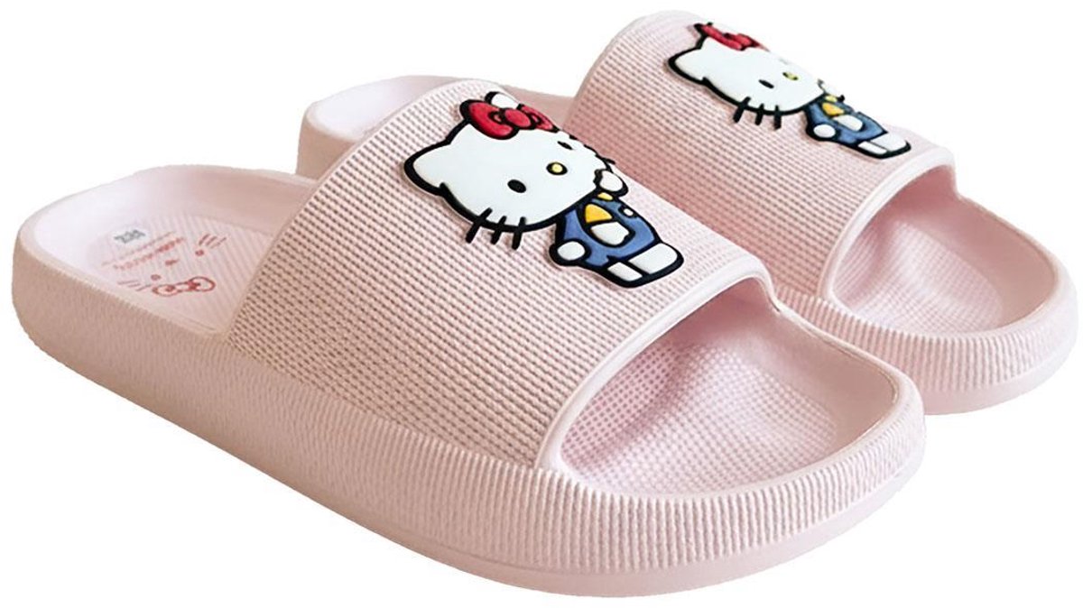 Hello Kitty Slippers Meisjes - Roze Badslippers - Antislip - Officieel Gelicenseerd