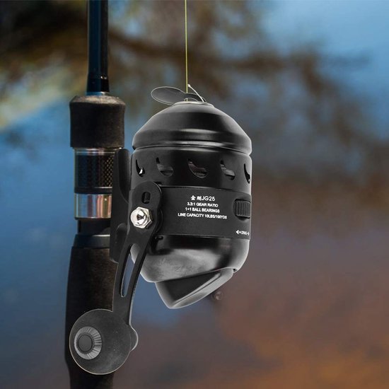 Dailygoods - Visserij-reel - Casting Spinning Reel - Zwart - Gesloten Vismolen - Geschikt voor Zee en Zoetwater Vissen - Lichtgewicht en Duurzaam van Dailygoods — afbeelding 5