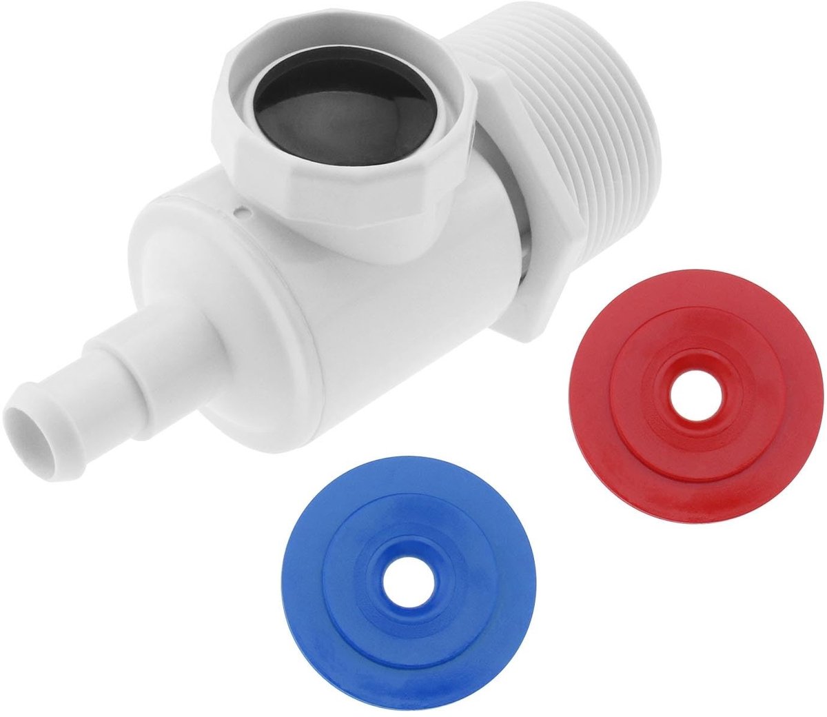 Allecto universele wandfitting connector kit - 5 stuks - wit
