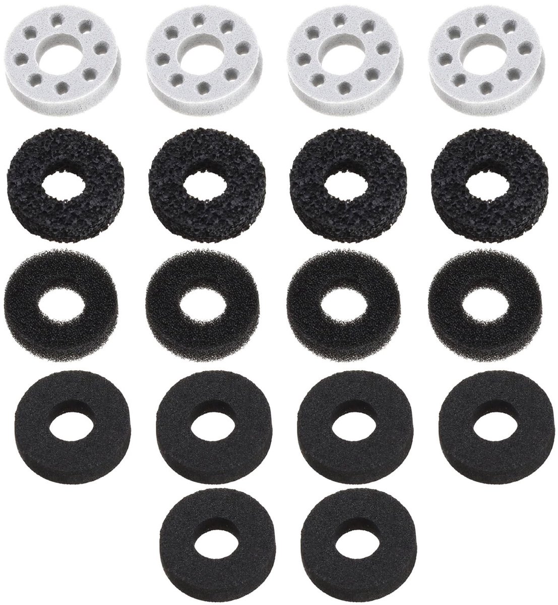 Allecto - Precisie Ringen - Gaming Accessoires - 18 Stuks - Zwart