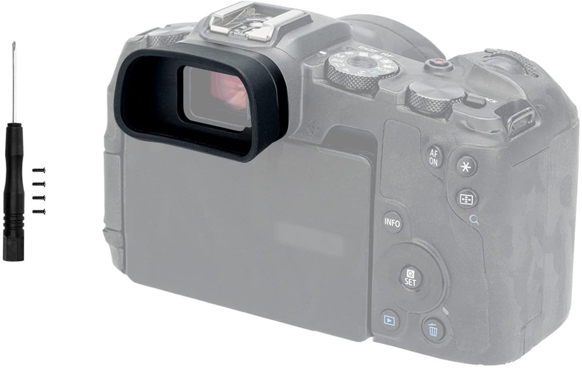 Dailygoody - Uitgebreide Eyecup - Zachte Silicone - Verbeterde Grip - Geschikt voor Canon RP en R8 - Ideaal voor Fotografen - Verlengde Oogschelp
