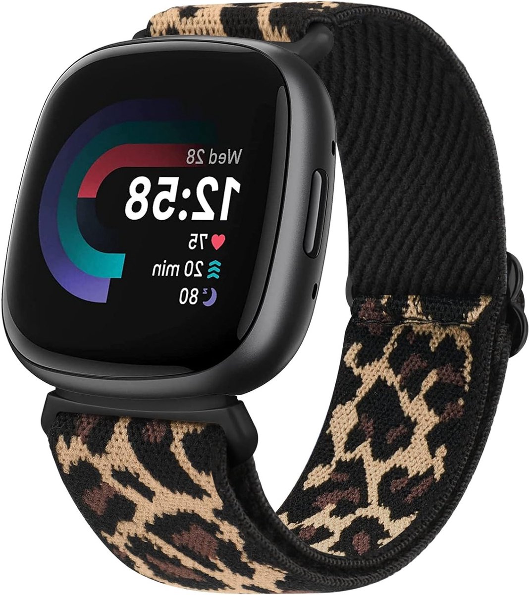 Sportieve Nylon Vervangarmband voor Fitbit Versa 3 en 4 - Comfortabele en Duurzame Polsband voor Mannen en Vrouwen