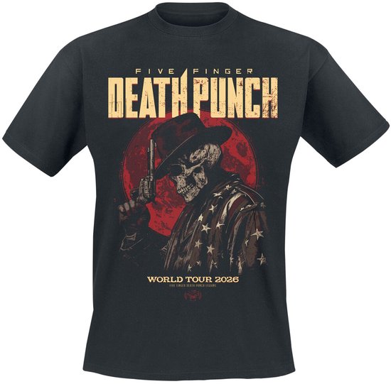 Five Finger Death Punch Moon Mock Up 2 Heren T-shirt - zwart - L
