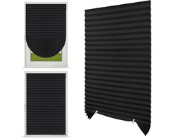 Plissé gordijn 60 x 150 cm zonder boren, verduisterend en privacybeschermend, ideaal voor zonwering en decoratie