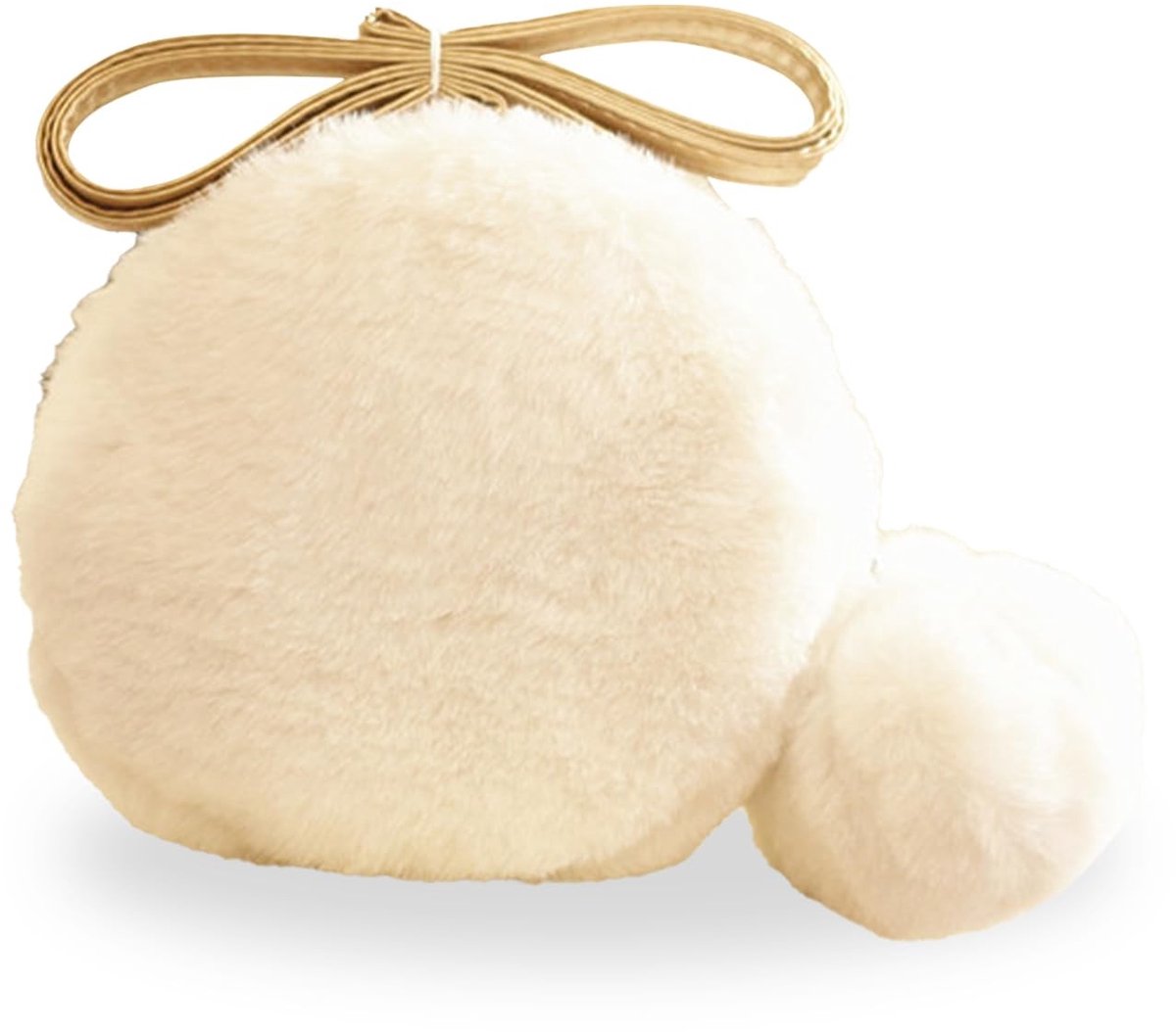 Dailygoody - Pluche schoudertas - Meisjes - Zacht - Wit - Schoudertas - voor kinderen - Wit of model