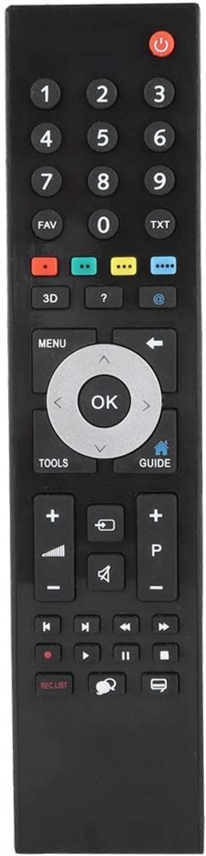 Dailygoody - Universele Vervangende Afstandsbediening - Smart TV Afstandsbediening - Draagbaar en Duurzaam - Zwart - Geschikt voor Grundig TV - Hoogwa