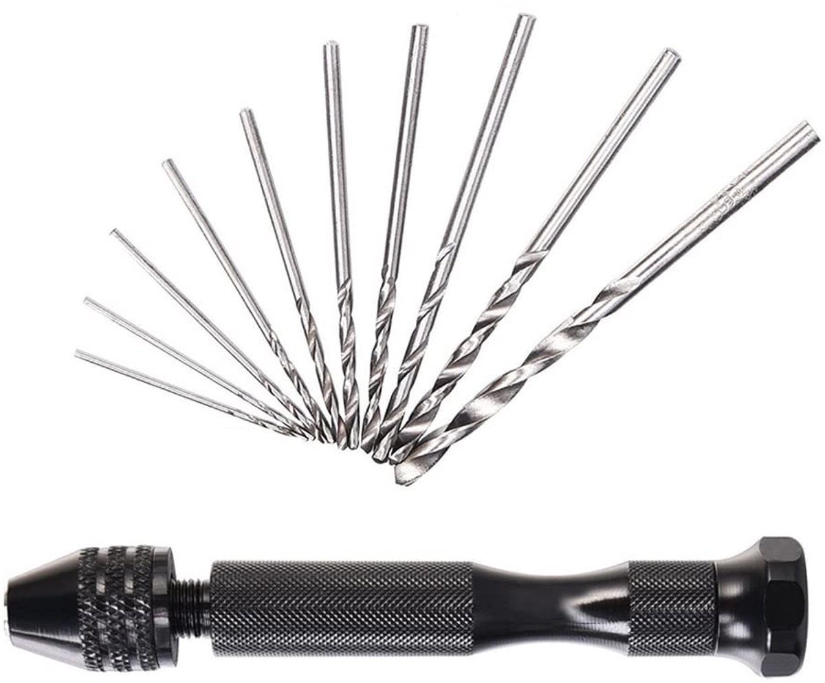 Dailygoody - Pin Vise Handboor Set - 26-delige - Micro Mini Twist Drilling - Voor Hout en DIY - Sieraden - Precisie - Geschikt voor Hobbyisten - Mul