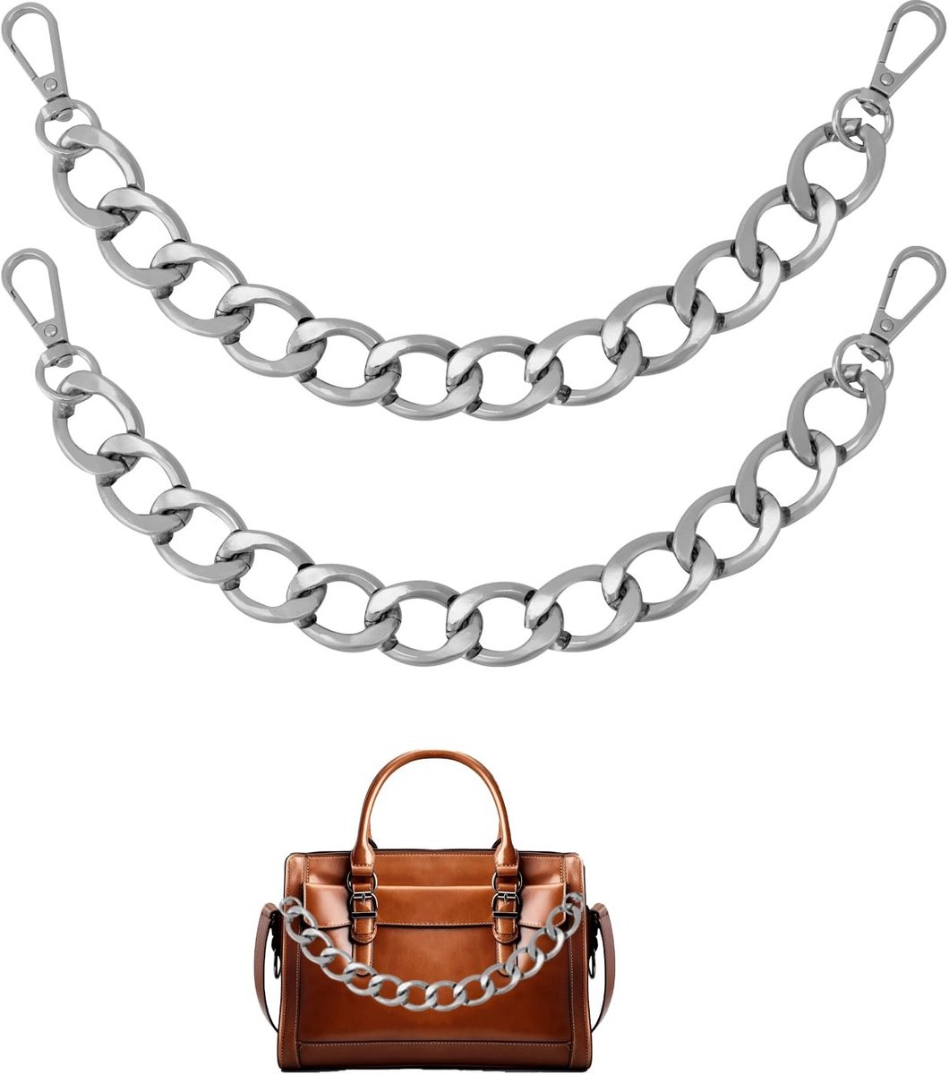 Dailygoody - Handtas Extensie Ketting - Aluminium Handbag Belt Extender - Zilver - Ideaal voor het uitbreiden van handtassen - Geschikt voor dames - P