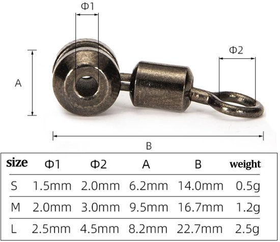 3 Way Barrel Swivels - Fishing Tackle - 10pcs Fishing Connector - Catfish Rig Swivels - Surf Fishing Rig - 3 Way Rigs - Saltwater Freshwater Drifting Trolling Tackle — afbeelding 4