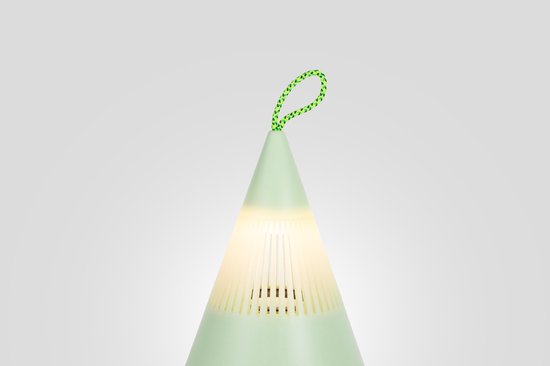 TRETTITRE TreSound Q Fresh Dewy Green - bluetooth speaker met campinglamp - IP67 - 360° - groen van Trettitre — afbeelding 5