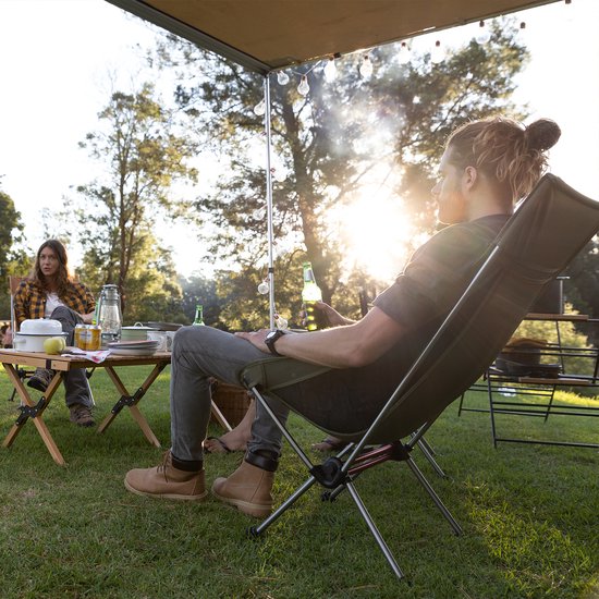 Naturehike ultralichte campingstoel opvouwbaar - Compacte outdoor stoel met Aluminium Frame en Opbergtas - Tot 120 kg - 44 × 46 × 103 cm- Voor Kamperen, Wandelen, Vissen, Strand & Picknick — afbeelding 5