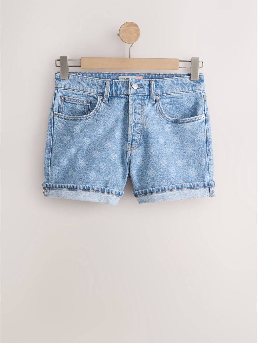 Next - Dames - Denim short - Blauw