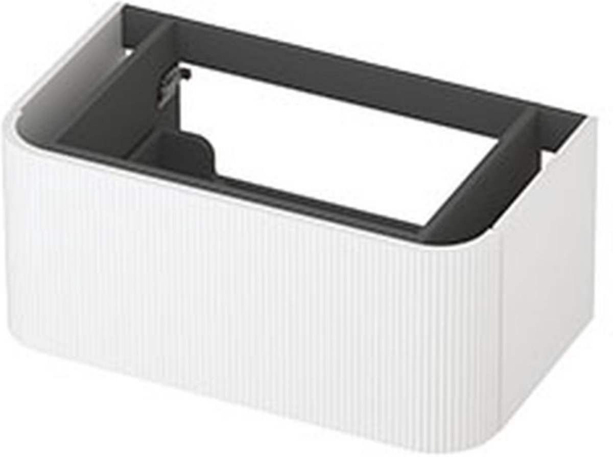 INK - Afgeronde Onderkast Gelakt 1 Lade Softclose met Gefreesd Front Tbv Grepen - 800x450x350 Mm - Mat Wit