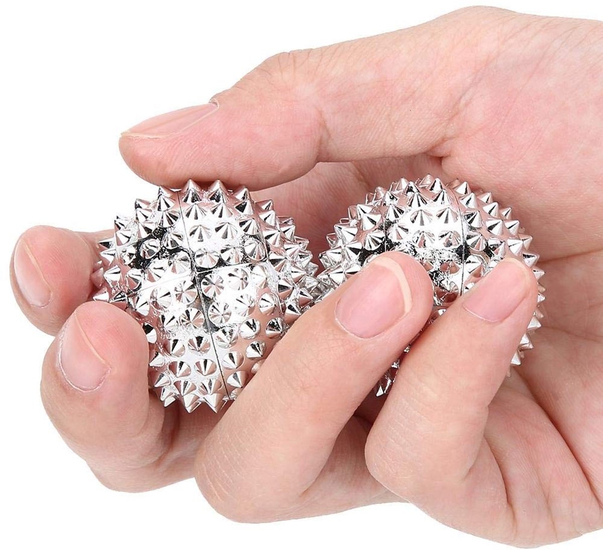 Dailygoody - Gezondheid Magnetische Massage Bal - Hand Acupunctuur Bal - Verlicht Druk - 1 Paar - Hand Fysiotherapie - Verbeter Bloedcirculatie - Gesc