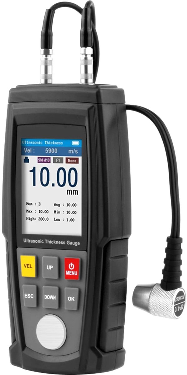 Dailygoody - Ultrasone diktemeter - Digitale diktemeter - Handheld en nauwkeurig - 1,00-300,0 mm - Ideaal voor metingen - Geschikt voor professio