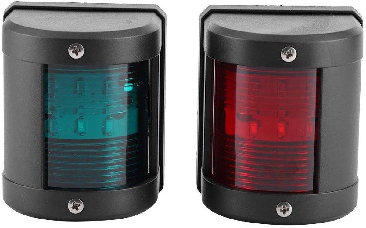 Dailygoody - Navigatieverlichting - LED Signaallamp - Veiligheidsverlichting - Rood Groen - Navigatiewaarschuwingslampje - Geschikt voor Marine B