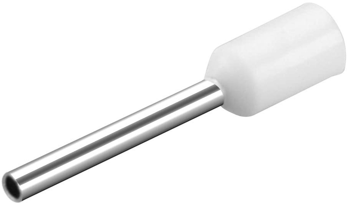 Dailygoody - Crimp Connector - Copper Wire Terminal - 1000 Stuks - Wit - 20/0.75 mm² - Voor Kabelverbindingen - Crimp Terminal