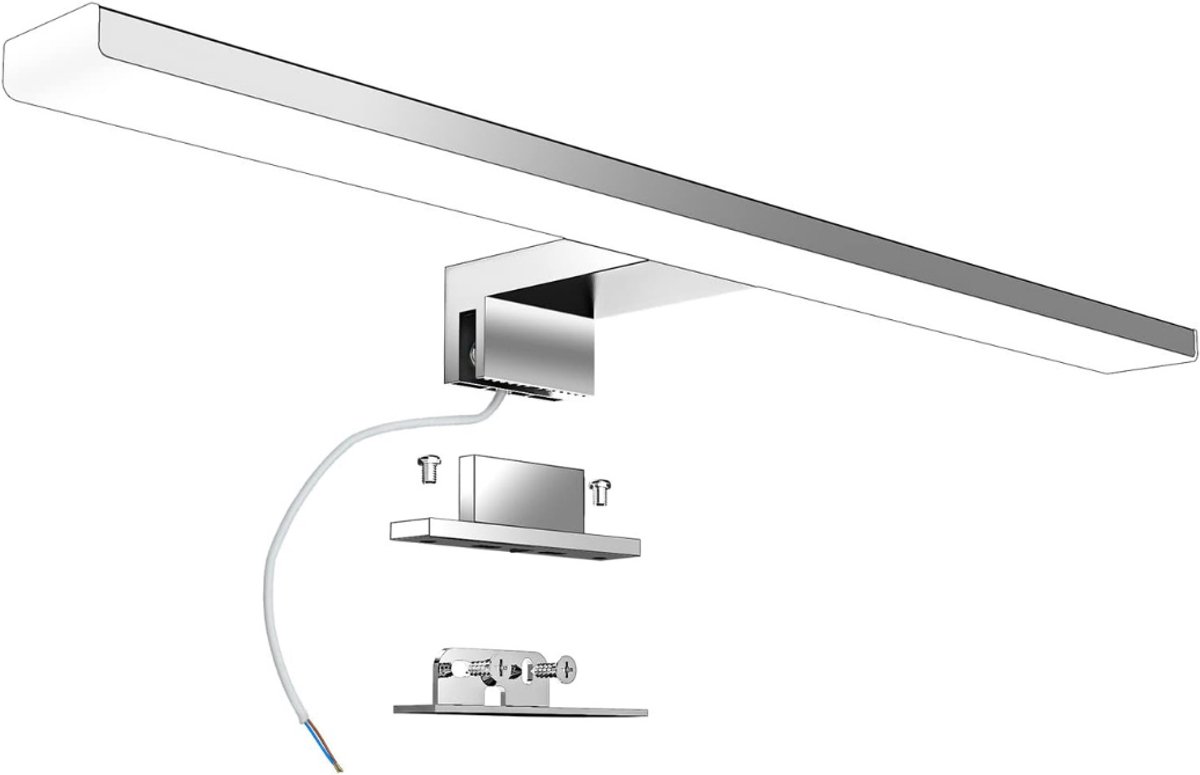 MRKK® Spiegellamp badkamer - Wandlamp - Spiegelverlichting - Zilver