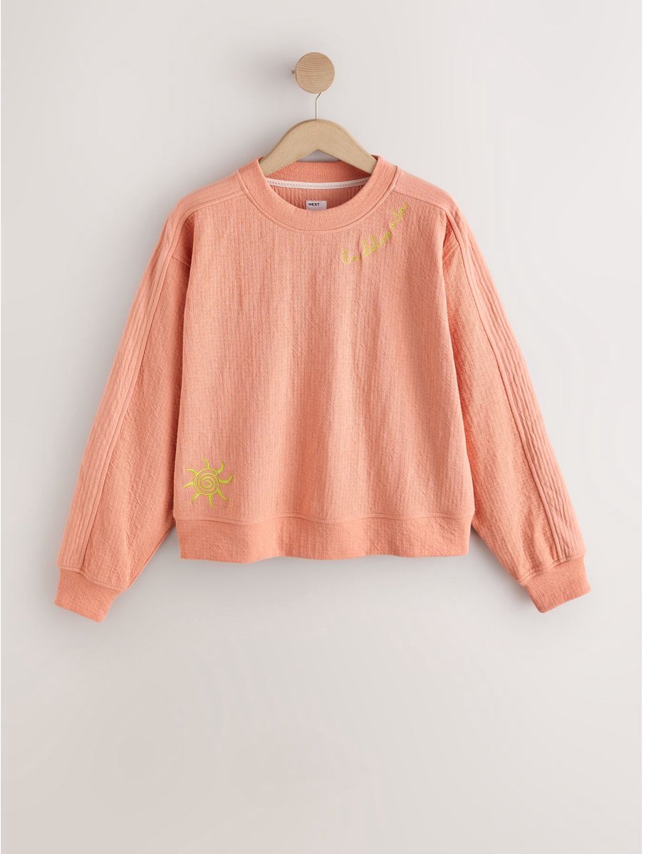 Next - Dames - Sweatshirt met textuur - Roze
