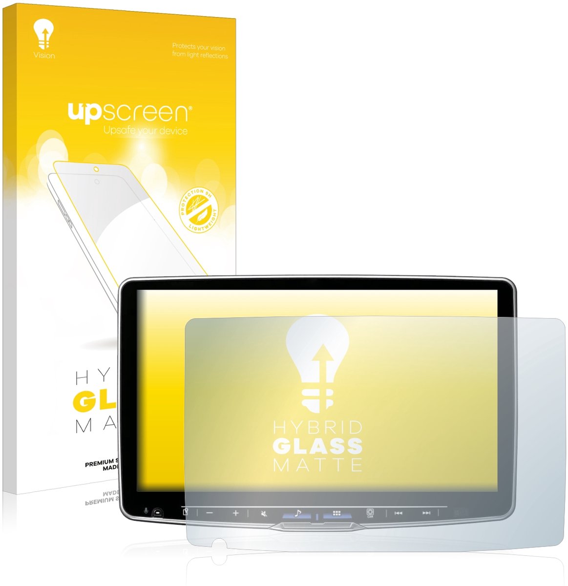 upscreen - Screenprotector voor Alpine ILX-F115D - Folie Beschermfolie Beschermglas matte