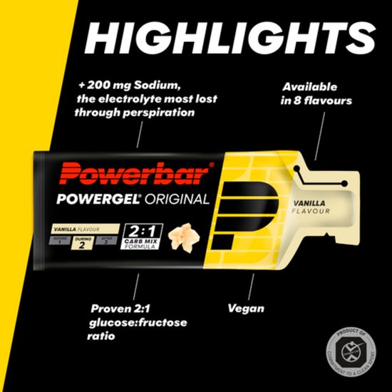 Powerbar - Powergel Original - Energiegels Voordeelpakket - 20 Gels van Merkloos — afbeelding 3