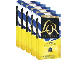 L'Or Espresso Capri Dolce Vita - Multipack - 50 (5x10) Koffiecups Compatibel met Nespresso Coffee Machine