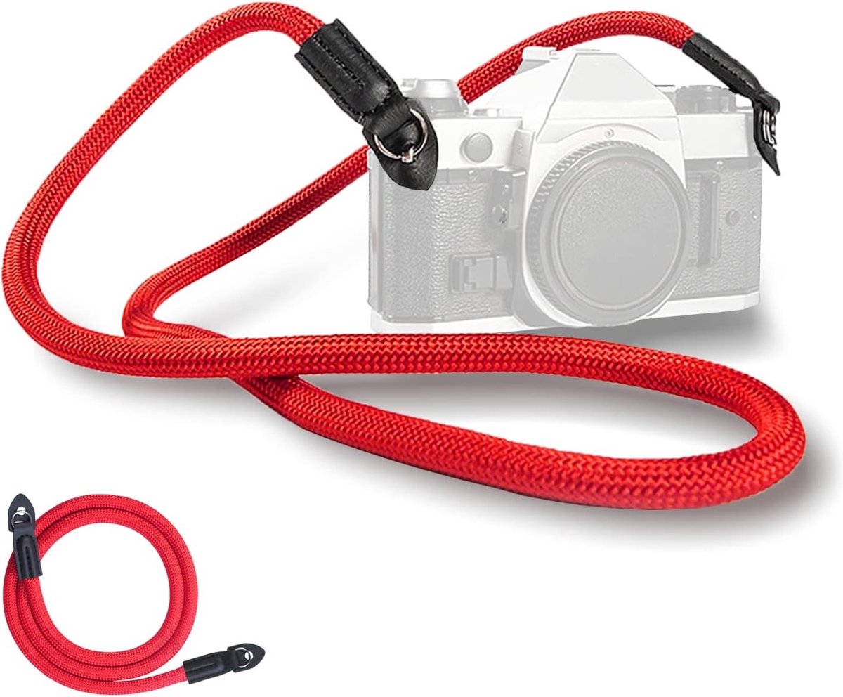 Comfortabele Schouderband voor Camera, Katoenen Camera Strap, Universele Nekband, Verstelbaar en Duurzaam voor Fotografie en Reisgebruik (100cm)