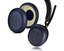Coussinets de rechange pour Jabra Evolve2 65/40 et Elite 45h - Cuir protéiné et mousse à mémoire de forme (Bleu)