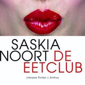Boekomslag met rode lippen en de tekst 'SASKIA NOORT DE EETCLUB'