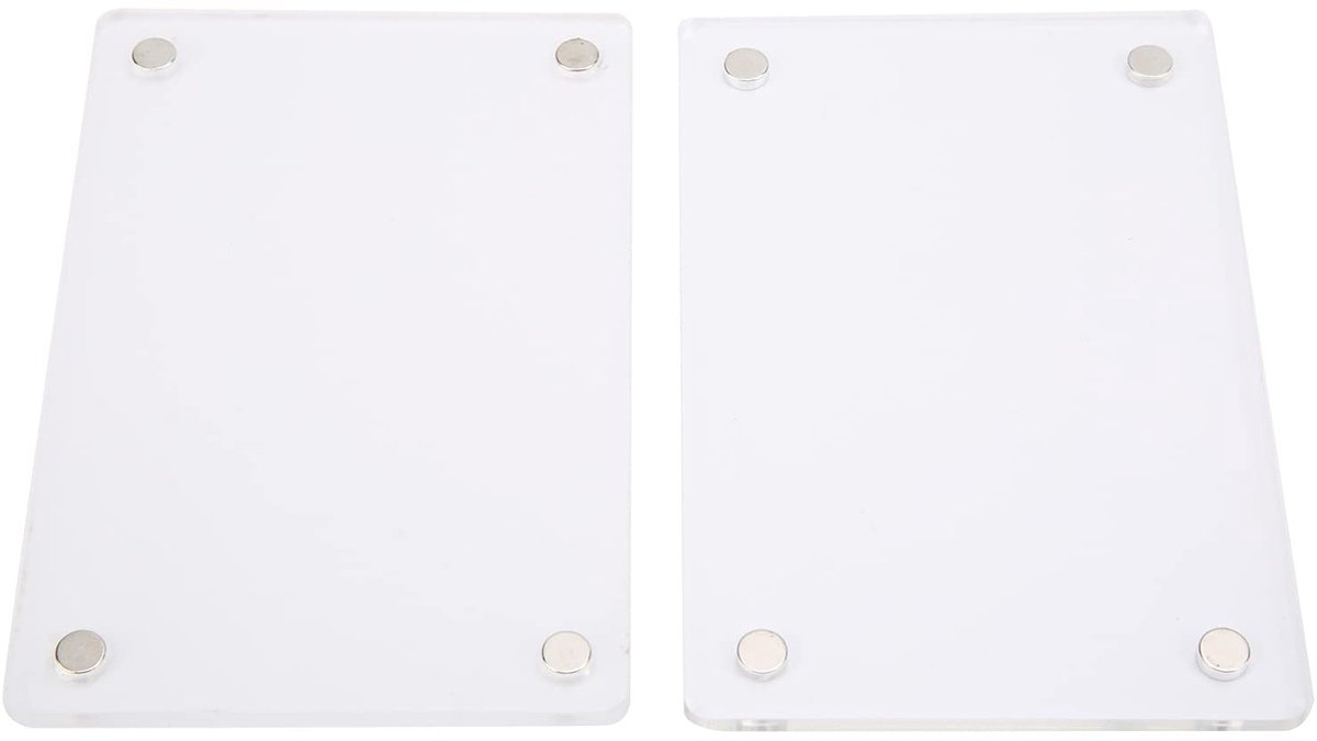 Dailygoody - Fotolijst - Acryl Fotolijsten - Dubbelzijdige Magneet - 6x9 Cm - Transparante Fotolijst - Geschikt voor Instax Mini 3in Foto - HD Kwaliteit