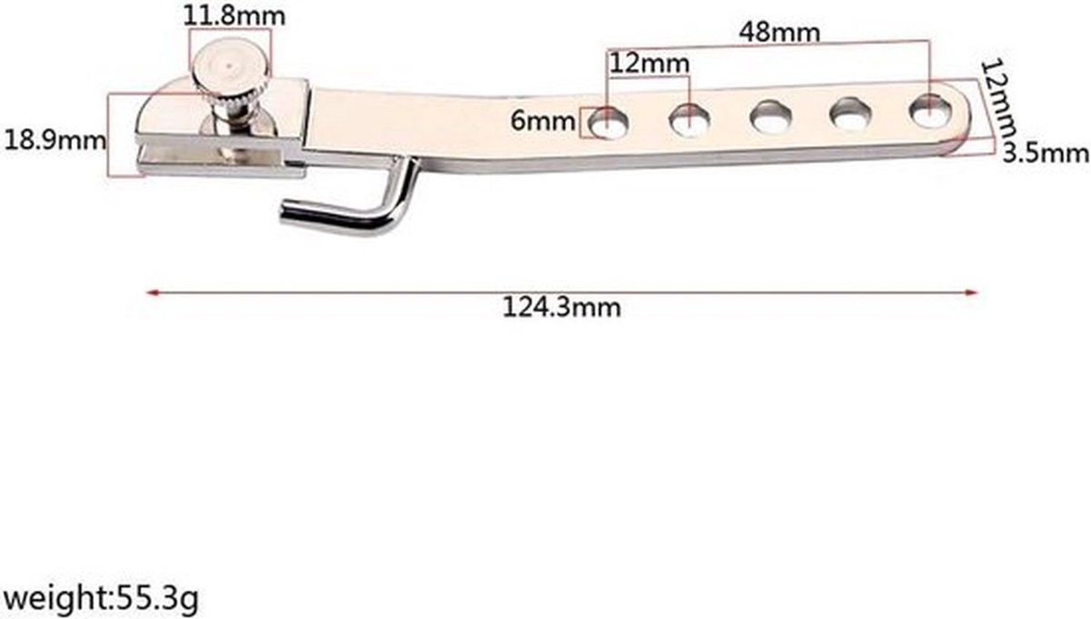 Fagot Balancing Bar - Accessoire - Vervanging - Strap - Compatibel - Zwart - Fagot Accessoire.