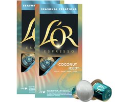 L'OR Espresso Coconut Iced - 20 (2x10) Koffiecups Compatibel met Nespresso Coffee Machine