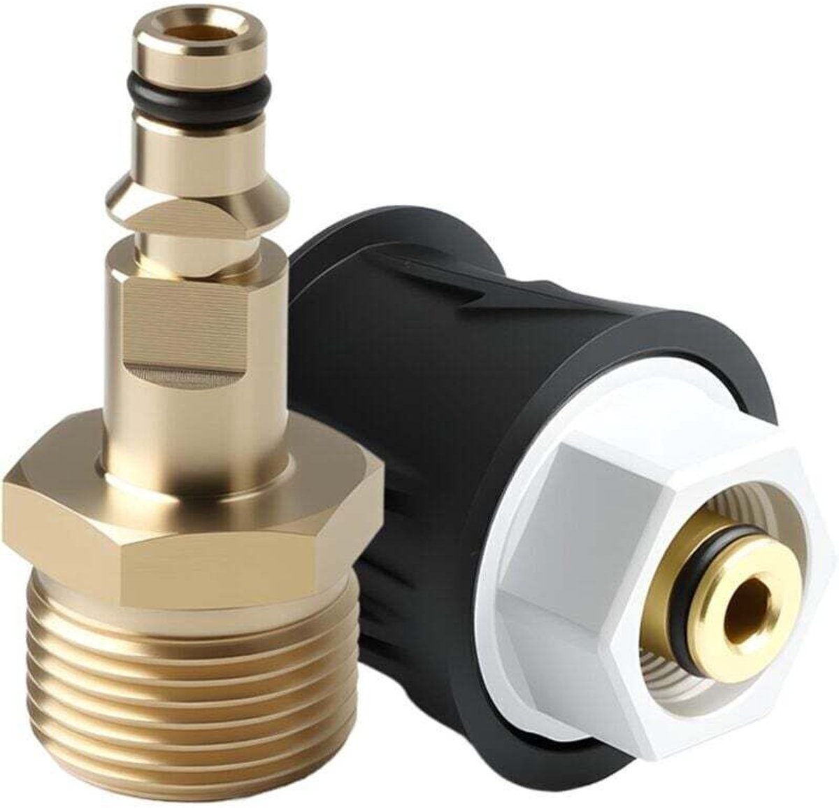Hogedruk Connector - Adapter Slang - Reiniging Werk - Messing Materiaal - 14mm M22 - Goud
