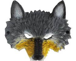 Creepy Demon Mask voor Halloween - Horror Half Face Mask met Ram Horns voor Cosplay en Masquerade Feesten
