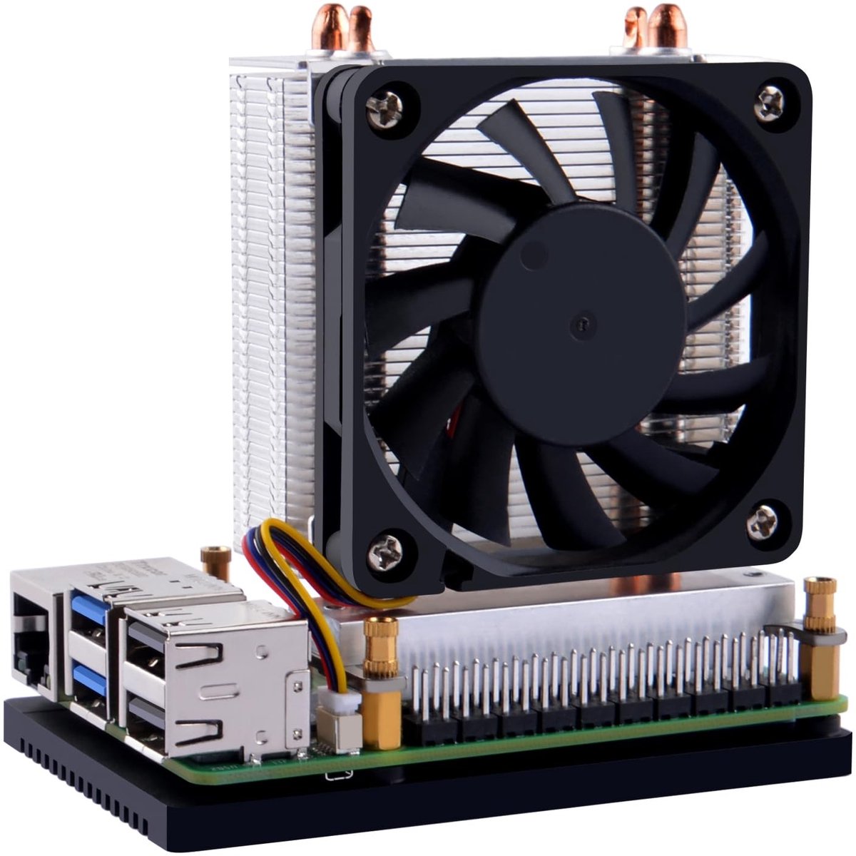 Krachtige Aluminium Actieve Koeler met Ventilator voor Raspberry Pi 5 (4GB/8GB Model)
