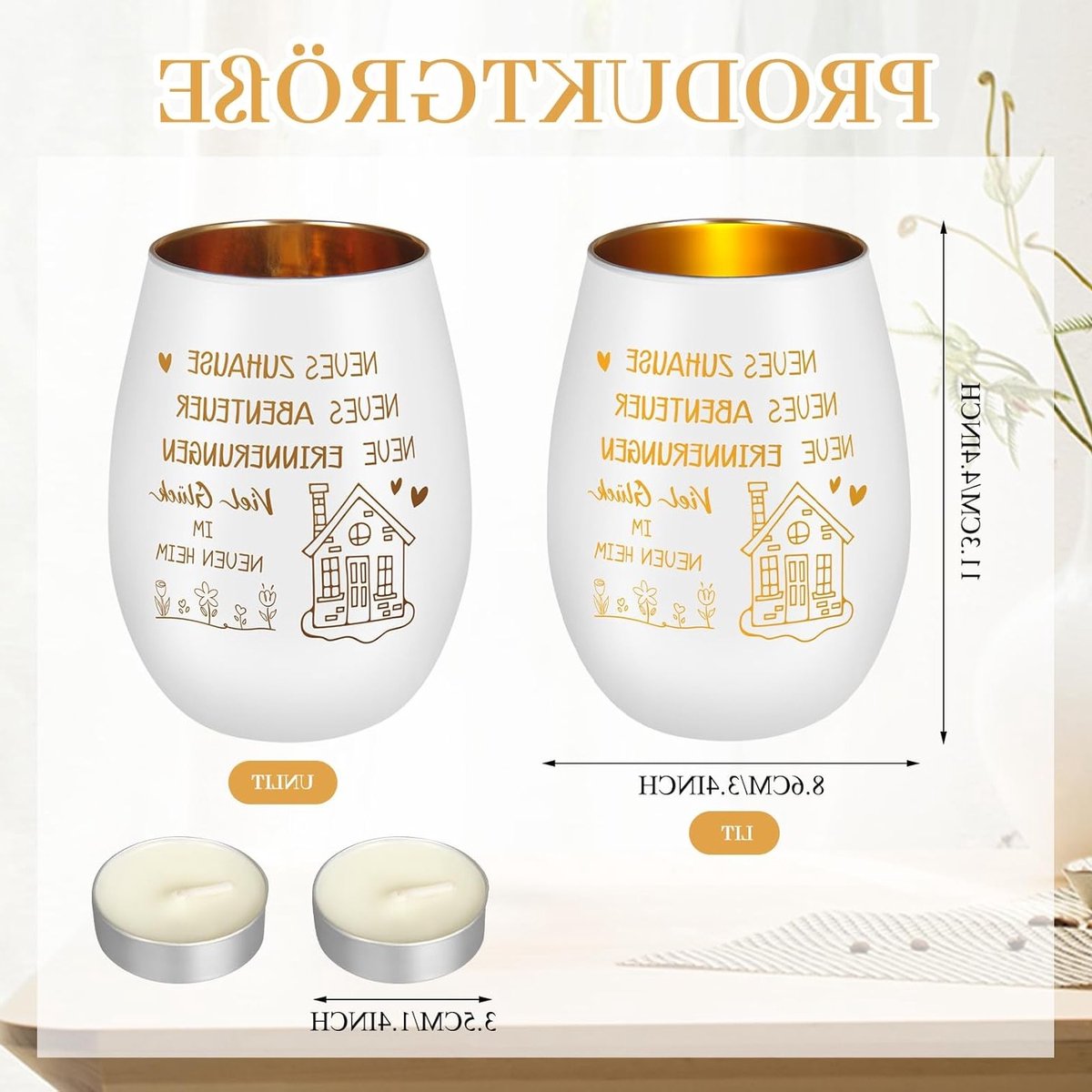 Stijlvolle Tealight Houder van Glas voor Verhuisgeschenken, Decoratieve Lantaarn voor Kaarsen en Thuisdecoratie — cadeau in Wonen & Interieur - foto 5