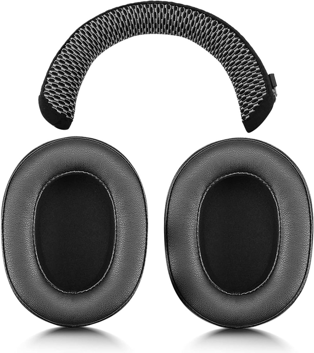 Vervangende Oorkussens en Hoofdband voor Draadloze Noise Cancelling Koptelefoons (Zwart & Wit)