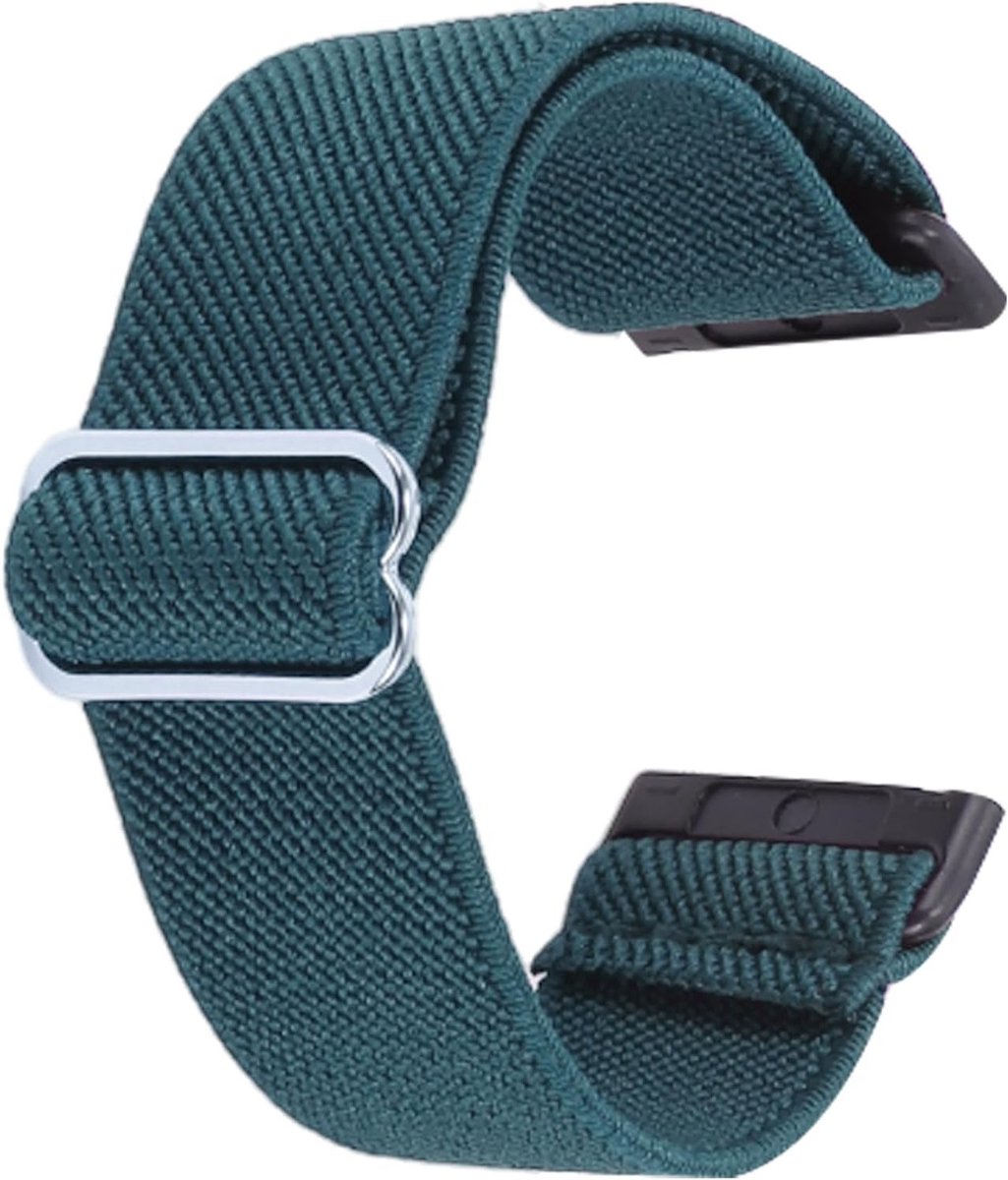 Nylon sporthorlogebandjes voor mannen en vrouwen, breedte 23 mm, blauw, waterdicht en ademend