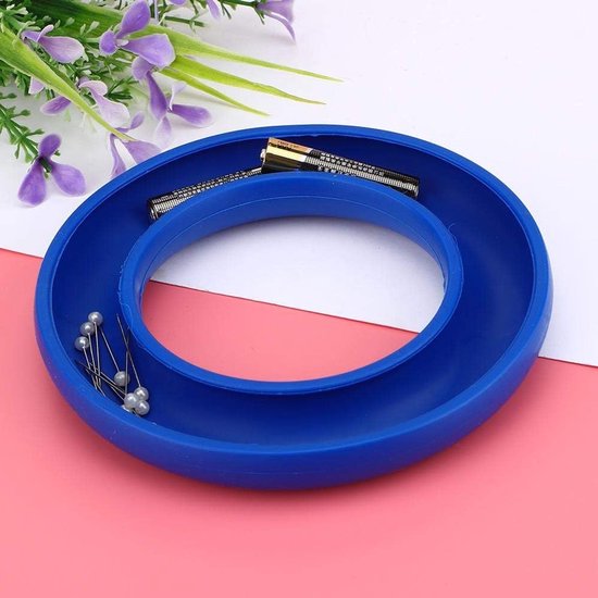 Flexibele Siliconen Spoelhouder Ring voor Naaien, Borduren en Creatief Handwerken - Blauw, 14x14 cm van Merkloos — afbeelding 5