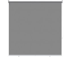 vidaXL - Buitenrolgordijn - UV-bescherming - Lichtgrijs - 120 - x - 140 - cm - (B - x - H)