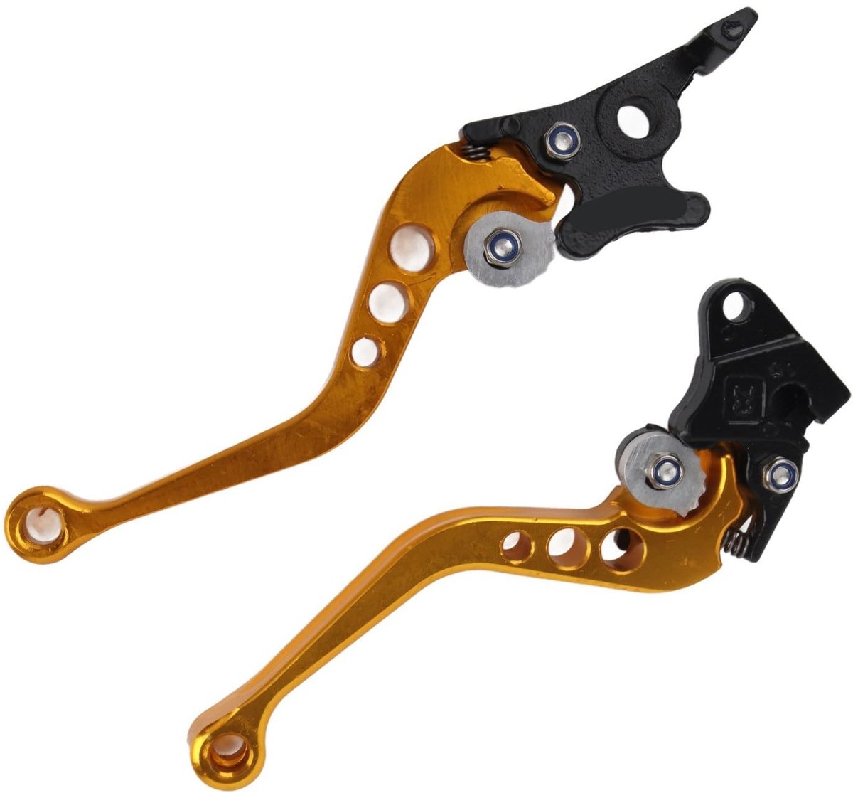 Dailygoody - Universele Motorremhevels - Geschikt voor Motorrijden - Goudkleurig - Hoogwaardige Aluminium - Voor 22 mm Handlebars - Perfecte Pasvorm