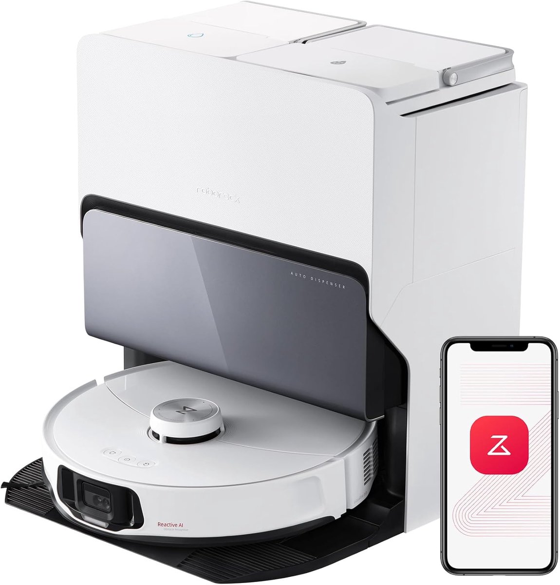 Roborock S8 MaxV Ultra Robotstofzuiger 2,77L Wit - Roborock - €1.069,00