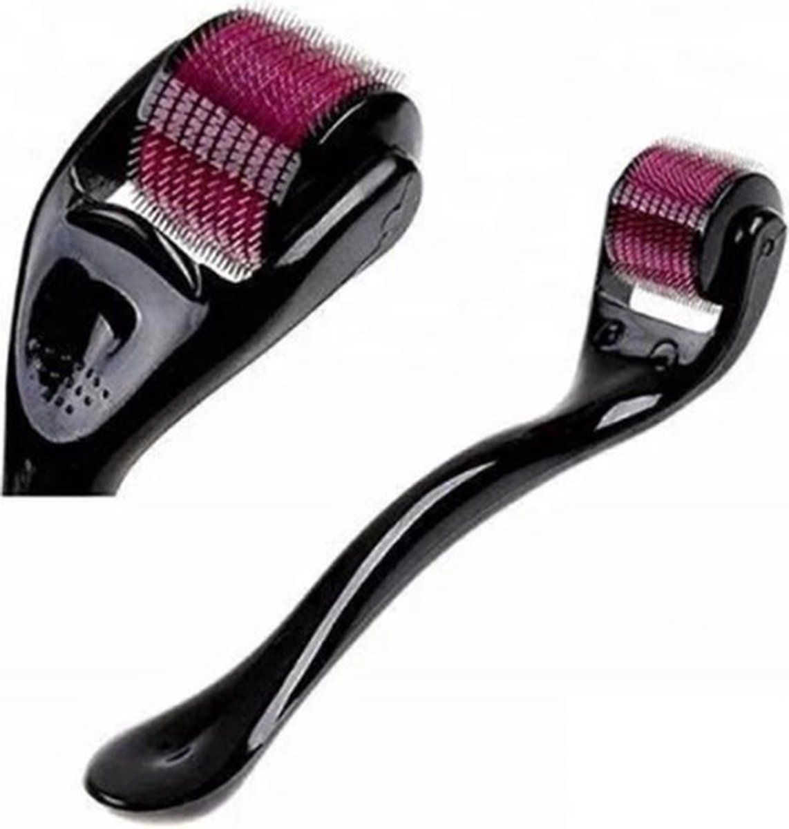 Dermaroller for Hair Loss - 540 titanium micronaalden, 1. mm, derma-roller, kogelverzorging, gezicht, rimpels, haarverlies, elastisch, markeringen