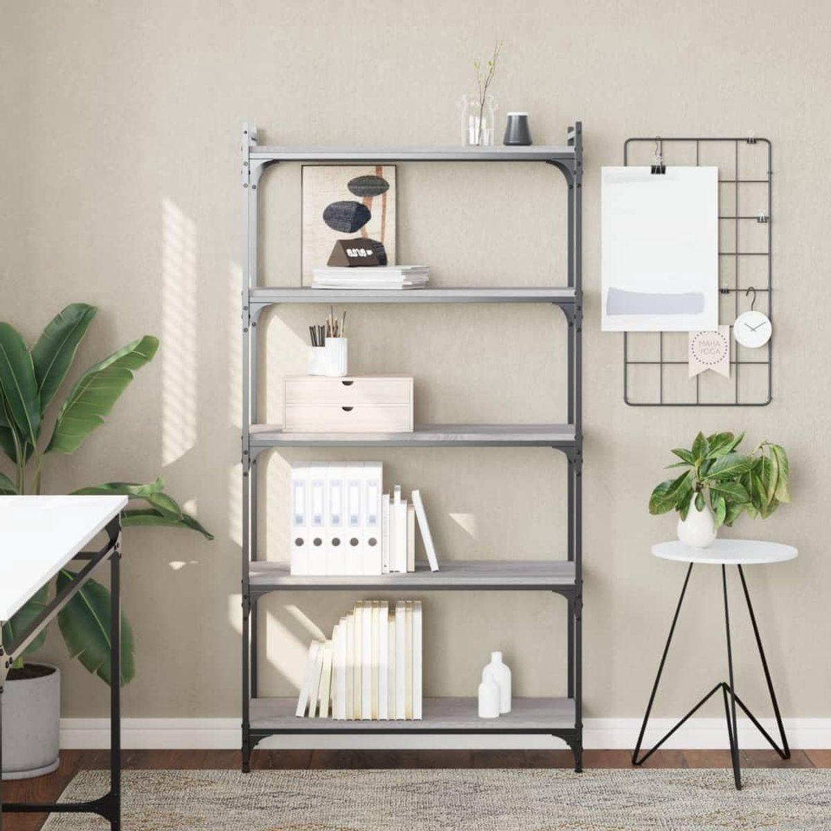 Kast - Grijs - 80x30x154 cm - Arqam