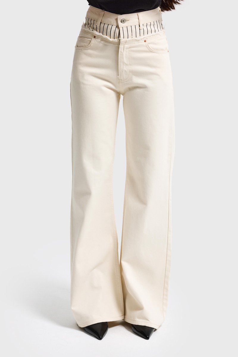 It's Basic - WIDE MID RISE JEANS