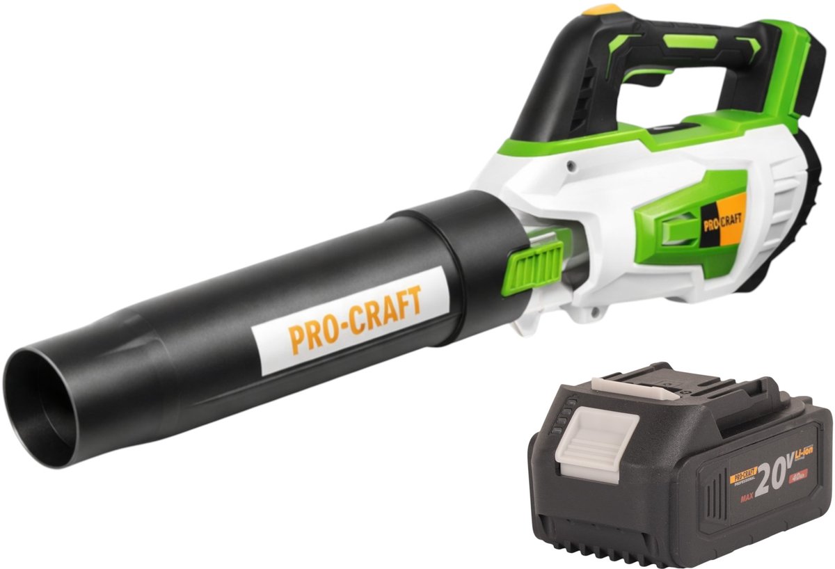 Procraft PB20 accu bladblazer 20 V TURBO + 1x accu 4,0 Ah - zonder oplader