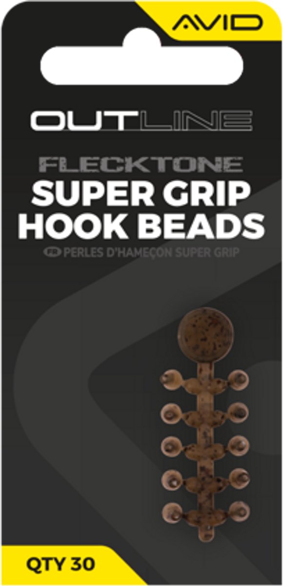 Avid Carp Outline FleckTone Super Grip Hook Beads – Grip Beads voor Veilige Hookbait Positionering